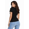 thumbnail image 2 of Women's Cat Paw Graphic T-Shirt Cute Pet Lover Casual Crew Neck Short Sleeve Tee, 2 of 6