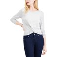 thumbnail image 1 of maison Jules T-Shirt Basique Torsadé pour Femmes Gris Doux TP, 1 of 1