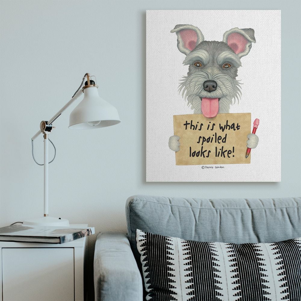 Stupell Industries Scotty Dog 'What Spoiled Looks Like' Pet Phrase Designed by Danny Gordan