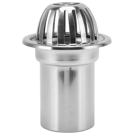 

Outdoor Stainless Steel Balcony Roof Floor Drain - Prevents Blockages Large 4in Round Drainage Part - Ideal for Rainwater Collection in Gardens and Balconies