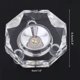 thumbnail image 2 of Transparent LED Lamp White Light Crystal Glass Display Base Stand Holder Round with US Adapter, 2 of 5