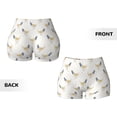 thumbnail image 3 of Sigee Funny Chicken Print Women's High Waist Workout Shorts - Squat Proof, Tummy Control, Yoga and Gym Activewear-X-Large, 3 of 9
