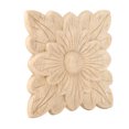 thumbnail image 4 of Apliques de Madera ANGGREK Hermoso Patrón de Flores 4 Piezas, 4 of 8