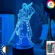 thumbnail image 5 of Figura de acción de One Piece Monkey D Luffy, luz nocturna LED, Roronoa Zoro, juguetes, lámpara de mesa, decoración del hogar, regalos de cumpleaños, 5 of 5