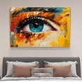 thumbnail image 4 of Colorful Eye Abstract Picture Of The Eye Painting Canvas Poster Bedroom Decor Sports Landscape Office Room Decor Gift,Frame-style,08x12inch(20x30cm), 4 of 8