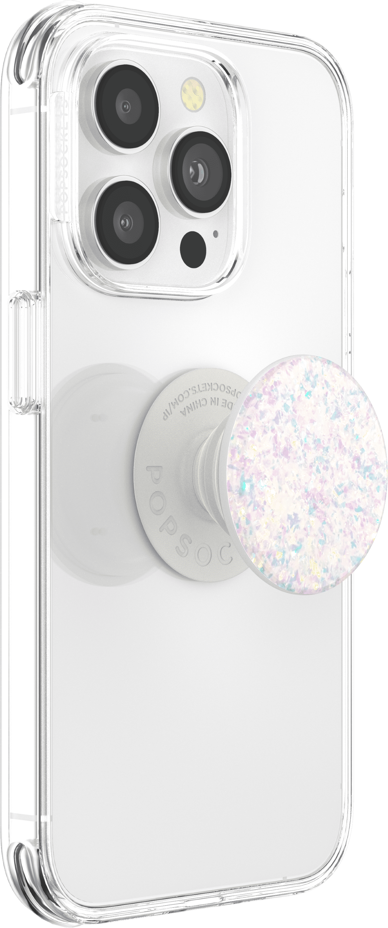 PopSockets Adhesive Phone Grip with Expandable Kickstand and swappable top- Confetti White