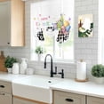 thumbnail image 5 of Easter Balloon Curtains for Bedroom/Front Door/Bathroom, Black White Truck Colorful Eggs Bunny Tie Up Curtains 63 Inch Length Light Filtering Kitchen Curtains Shades for Windows 46"x63", 5 of 8