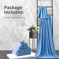 thumbnail image 2 of Green Essen 2 Packs Hand Towels 700 GSM Portable Ultra Soft Bath Towel Sets 15x 31 Inches Quick Dry Shower Towels Highly Absorbent Bath Sheets for Kitchen Bathroom Spa Hotel Gym(Blue), 2 of 9