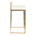 thumbnail image 3 of Heavenly Collection Stool with Gold stainless steel frame SET OF 6, 3 of 8