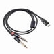thumbnail image 1 of USB C To Dual 6.35Mm Audio Stereo Cable Type C To Dual 6.35Mm ,1Meters, 1 of 5