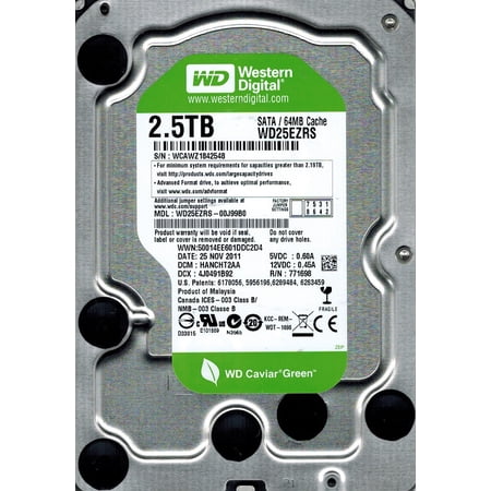 Western Digital WD25EZRS-00J99B0 2.5TB DCM: HANCHT2AA