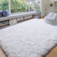 thumbnail image 5 of White Area Rug for Living Room,5x8 Rug,Fluffy Thick Rug for Bedroom,Soft Indoor Furry Rug for Kids Room,Teen,Women,Shag Modern Cool Rug for Nursery Playroom Classroom,Carpet, 5 of 12