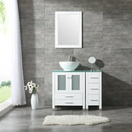 Mainstays Bathroom Vanity Cabinet Rustic Grey Set with Sink 17.75x17.75 ...
