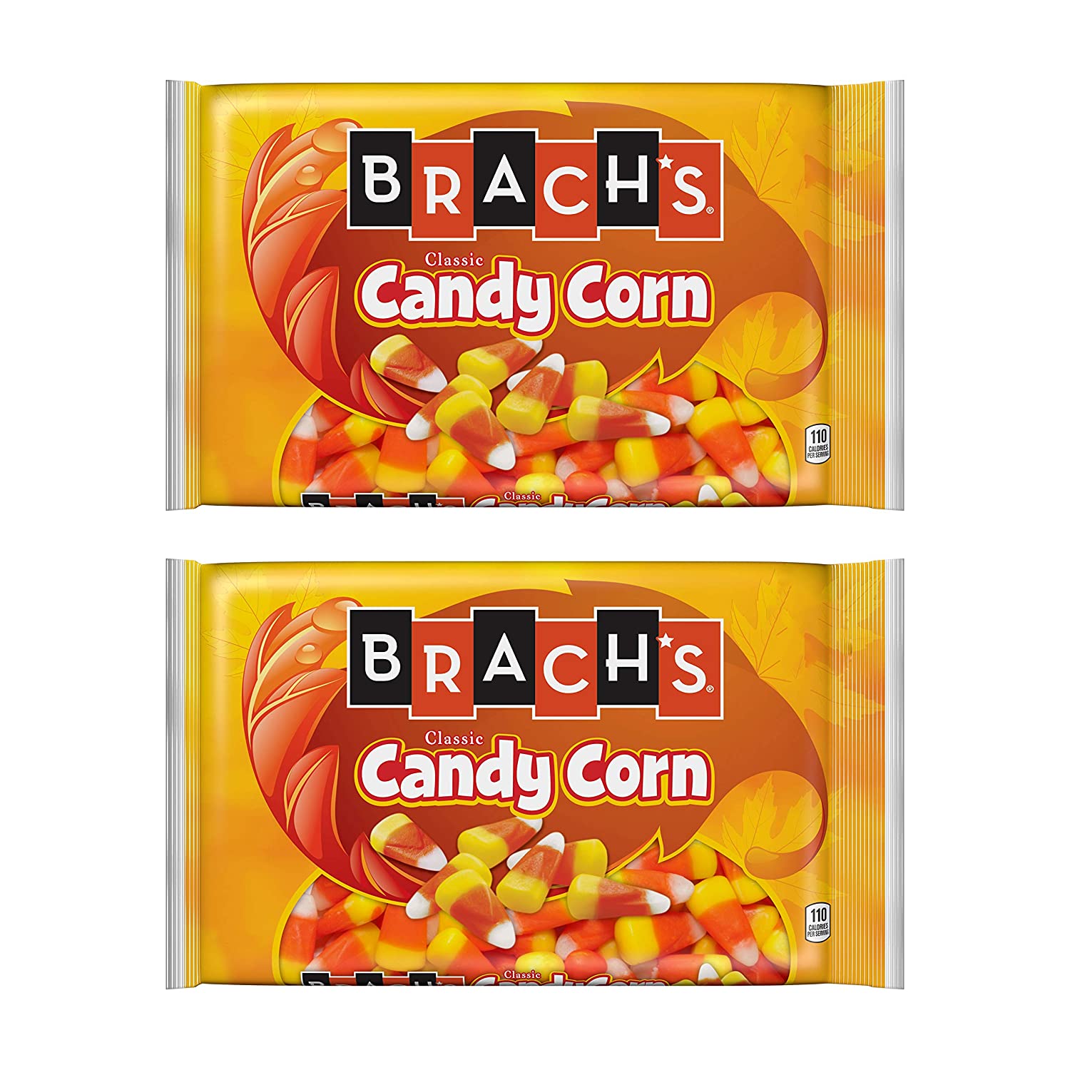 Brachs (2) bags Classic Candy Corn Yellow, Orange, & White Candy
