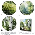 thumbnail image 3 of Designart "Birch Woods Winds XI" Forest Floater Framed Wall Art Living Room, 3 of 7