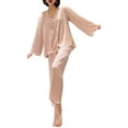 thumbnail image 1 of Richie House Pajamas Set Long Sleeve Womens Button Down Sleepwear Soft Pj Set S-L RHW4033, 1 of 3