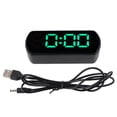 thumbnail image 2 of Horloge LED, Gros Boutons USB Ou Pile Lumière Verte Réveil Numérique pour Chambre, 2 of 7