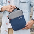 thumbnail image 3 of Baohd Sac Messager en Nylon Imperméable Sac à Bandoulière Fermeture Éclair Réglable Sac à Main Extérieur, Bleu, 3 of 6