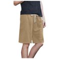 thumbnail image 3 of Shorts for Women, Active Shorts for Women,Women's High Waist Sports Shorts with Drawstring - Straight Leg Design for Active for Workouts and Daily Wear, 3 of 4