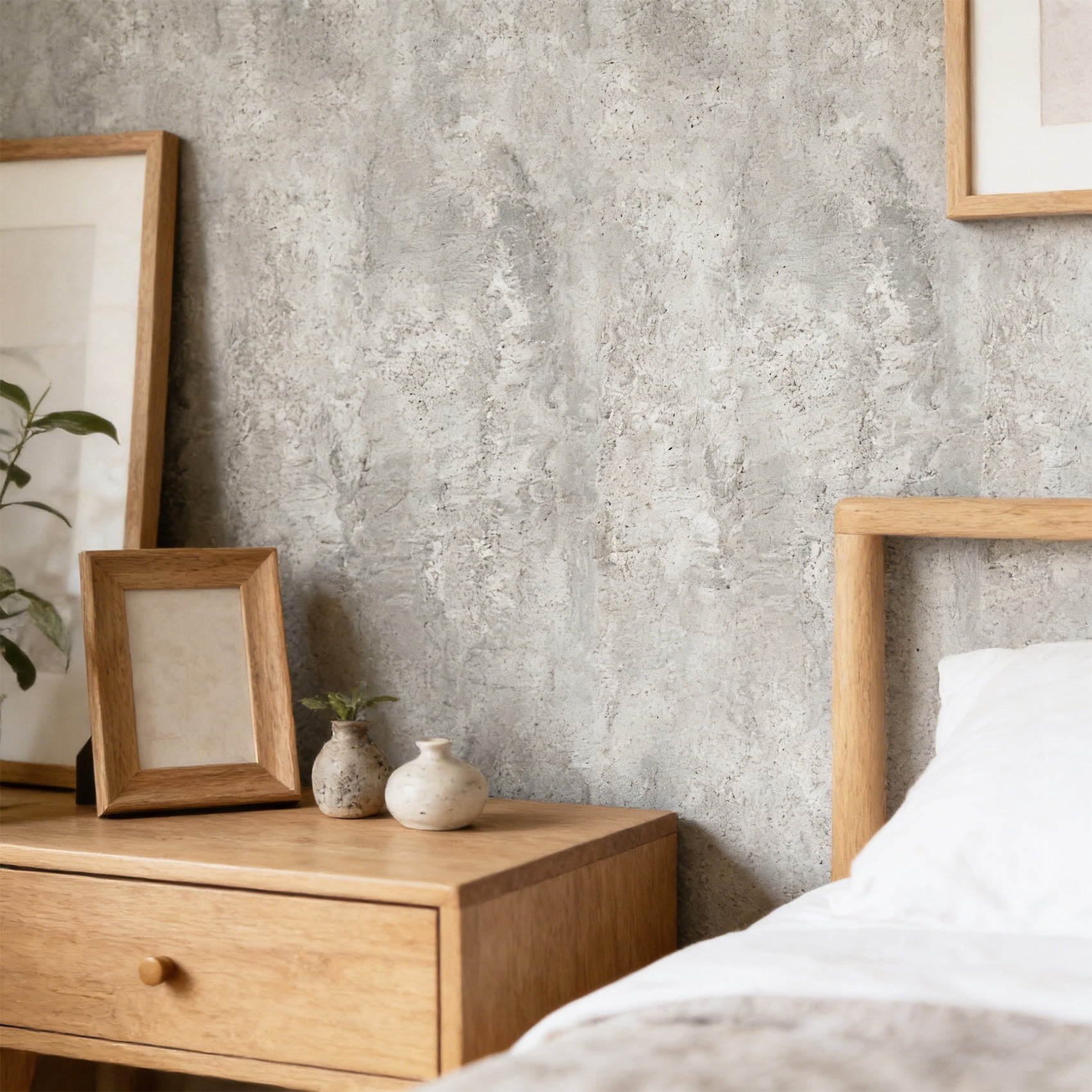 AbaBoorty Peel and Stick Countertop Contact Paper 15.7"x394", Cement Gray Concrete Wallpaper Waterproof Vinyl Wrap for Kitchen Table Desk Bedroom Accent Wall