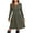 Dark Green, variant on ANYJOIN Women's Knit Sweater Dress Long Sleeve Pleated Loose Casual Dress with Pockets Knee Length