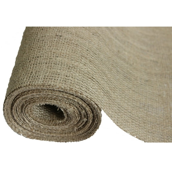 Burlapper 12" Burlap Sewing & Craft Fabric 10 yd By the Bolt, Natural