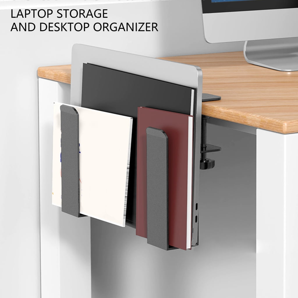 Laptop Stand Desk Side Storage Hanging Desk Organiser Adjustable Laptop Holder Laptop Organiser Desk Storage Holder