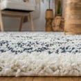 thumbnail image 4 of SAFAVIEH Arizona Teagan Geometric Shag Area Rug, Ivory/Slate, 8' x 10', 4 of 8