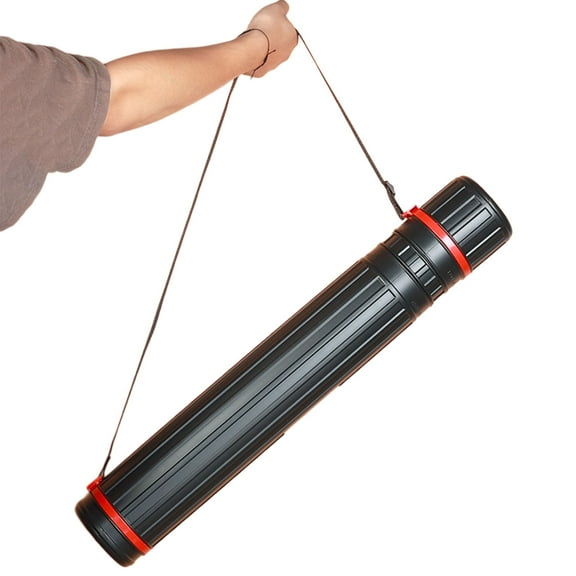 Telescoping Art Painting Traveling Tube, Extendable Poster and Document Storage Holder Case Tube with Carrying Strap