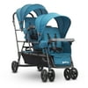 Big Caboose Graphite Stand-on Triple Stroller - Turquoise