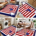 thumbnail image 5 of Area Rugs 2.7'x5', Independence Day Carpet for Living Room Bedroom Dining Room, American Flag Patriotic Star Red Striped Throw Kitchen Rugs Non Slip Washable Rectangle Indoor Outdoor Rugs, 5 of 8