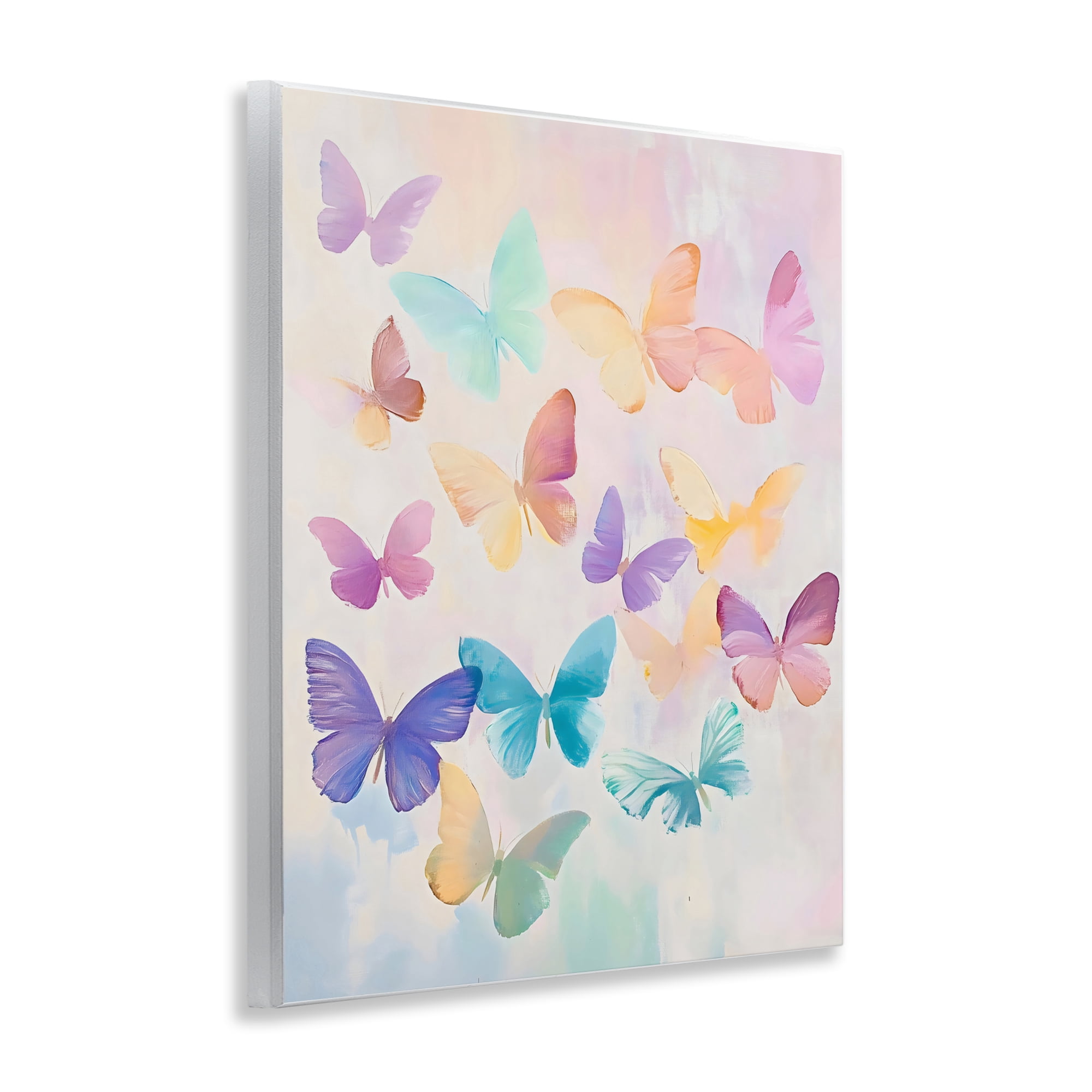 Stupell Industries Pastel Butterfly Dreams Wall Plaque Art, design by The Prints Vibe