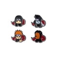 thumbnail image 4 of Naruto Akatsuki Itachi Obito Kisame Nagato Red Cloud Embossed Anime Manga Enamel Pin 4 Pack, 4 of 5