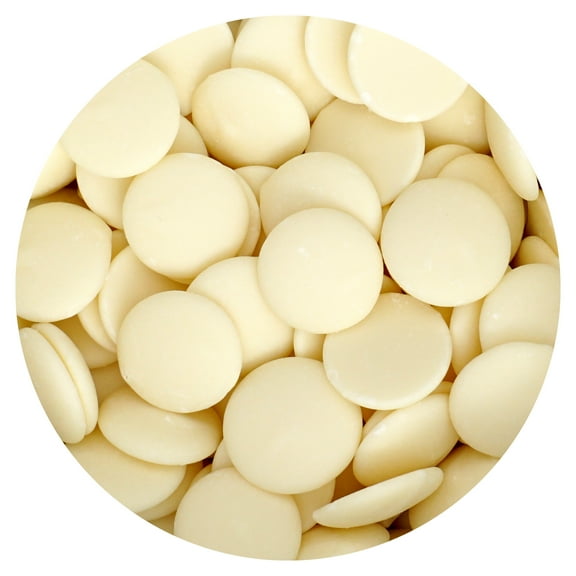 White Chocolate Melting Wafers, 2lb Bulk Bag, Melting Chocolate Candy Discs For Baking, Dipping, Decorating, Bulk Chocolate Bag - The Hampton Popcorn & Candy Company