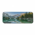 thumbnail image 1 of Nature Computer Mouse Pad, Autumn Landscape with Faded Trees and Mountains Pure Reflection in Water Dream Photo, Rectangle Non-Slip Rubber Mousepad Large, 31" x 12", Green Grey, by Ambesonne, 1 of 2
