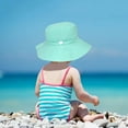 thumbnail image 7 of 2Pcs Baby Sun Hat Toddler Summer UPF 50+ Sun Protective Bucket Hat Wide Brim Beach Hats for Baby Boys Girls, 7 of 7
