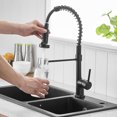 thumbnail image 6 of Kitchen Faucets with Pull Down Sprayer Bronze Matte Black, 6 of 7