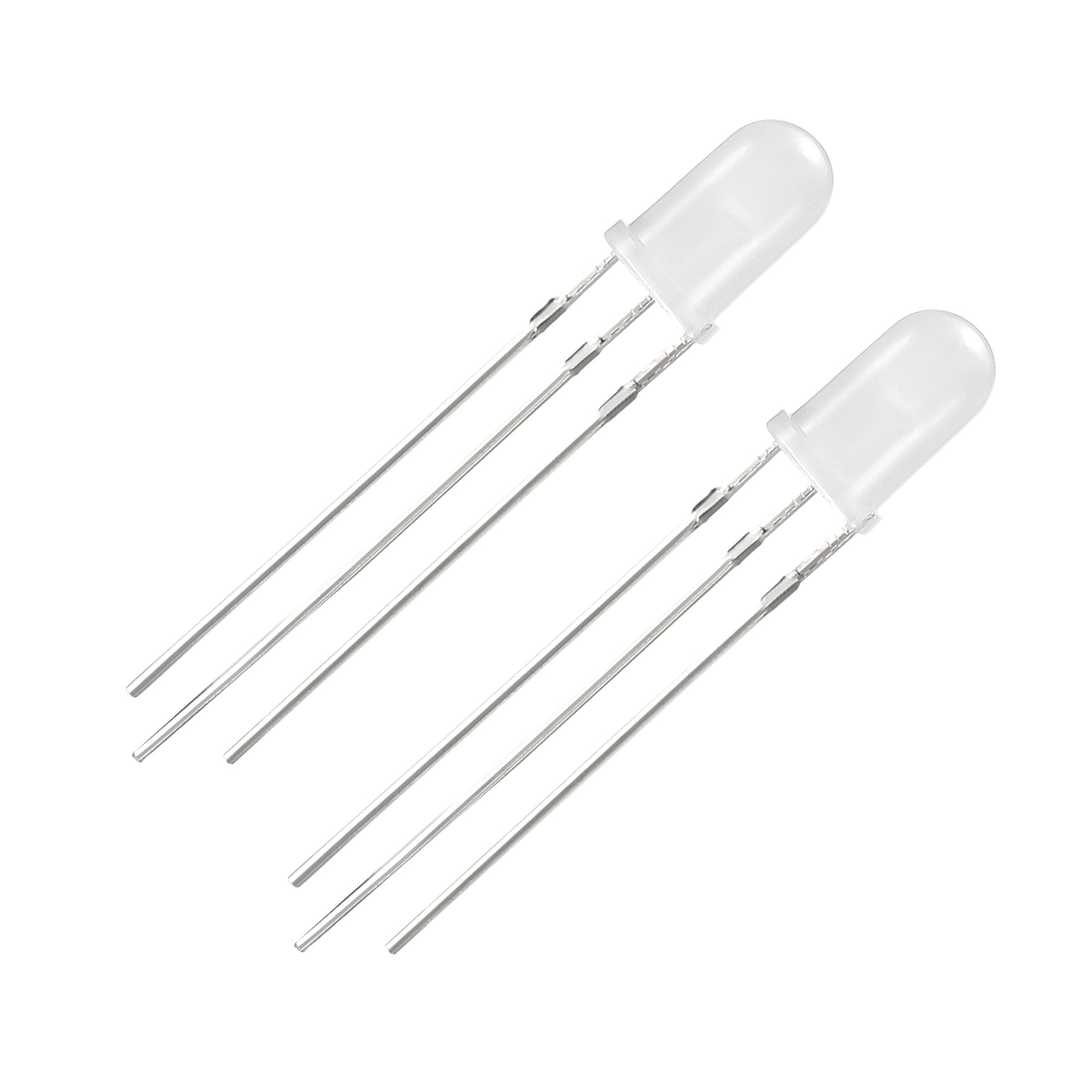 20PCS 5mm Dual Bi-Color Red Blue Bright 3-Pin Water Clear bulb LED Common Anode 