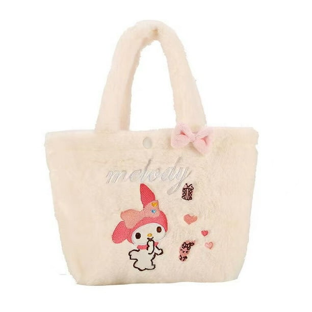 Sanrio-Bolso de hombro de Hello Kitty Pocketbook My Melody, bandolera de felpa, Kuromi Cinnamoroll, Pochacco