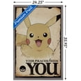 thumbnail image 3 of Pokémon - Needs You Wall Poster, 22.375" x 34", Framed, 3 of 5