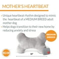 thumbnail image 3 of K&H Pet Products Mother's Heartbeat Calming Dog Toy Bone Pillow Gray Medium Breed Heartbeat 10 Inch, 3 of 8
