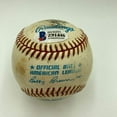 thumbnail image 2 of Randy Johnson First No Hitter Signed Game Used Baseball 6-2-1990 Beckett  MEARS, 2 of 9