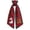 D, variant on Christmas Holiday Sash with Embroidered Letter and Tree Pattern Red White Striped Hanging Decoration for Front Door Wreath Home Holiday (K)