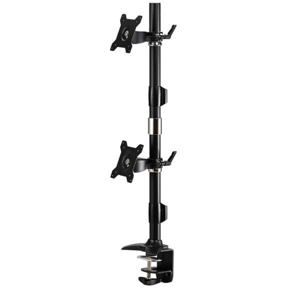 AMER AMR2CV Dual Vertical Monitor Mount Clamp-24″