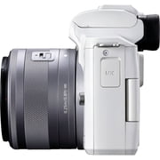 Canon EOS M50 Mark II Mirrorless Digital Camera (White) w/ EF-M 15-45mm IS STM Lens