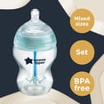 thumbnail image 2 of Set de biberones Tommee Tippee anticólicos para recién nacidos con tetinas, 2 of 9