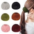 thumbnail image 1 of Pinzas para el cabello Accesorios para el cabello para mujeres y niñas Moño retráctil de terciopelo Garra fija Clip de cola de caballo retráctil retro estilo: estilo2;, 1 of 5