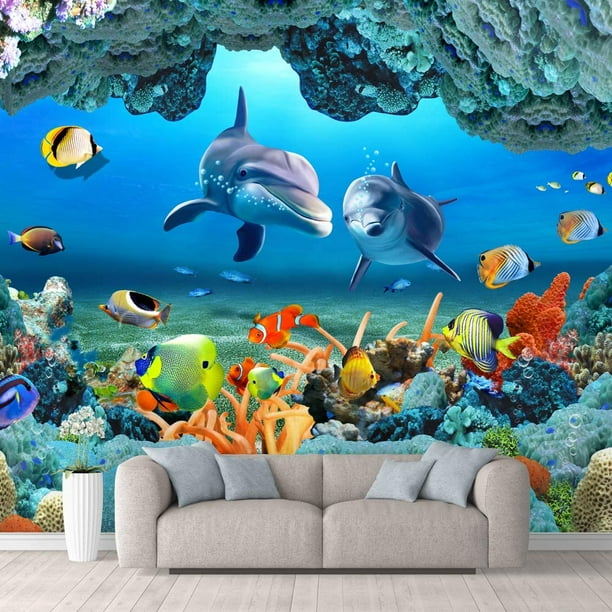 wall26 Wall Mural The Beautiful Undersea World Removable SelfAdhesive
