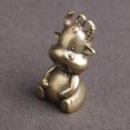 thumbnail image 3 of Mini Ox Desktop Decoration 2Pcs Coffee Brass Craft Key Chain Pendant Compact Yet, 3 of 3