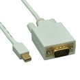 thumbnail image 2 of Mini DisplayPort to VGA Monitor Cable, Thunderbolt to VGA Cable, Mini DisplayPort Male to VGA Male, White, VGA to Mini Displayport Cable, 3 feet, CableWholesale, 2 of 2